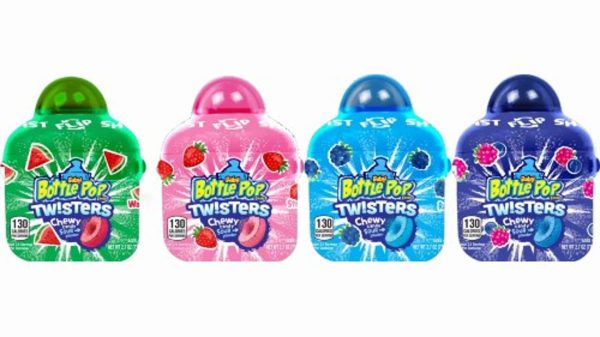 Baby Bottle Pop, Twisters, Assorted Fruity Flavors, Chewy Candy, 2.7 oz