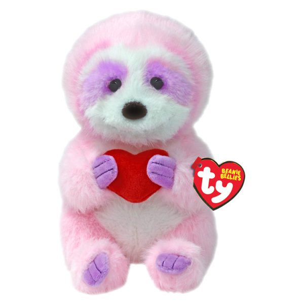 TY Beanie Bellies Valentines Day Tart The Sloth 6"