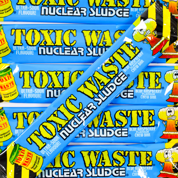 Toxic Waste Sour Blue Raspberry Flavour Nuclear Sludge Chew Bar 20 g