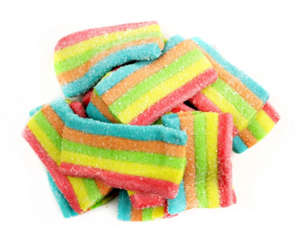 100g Bag ~ Sour Rainbow Belts